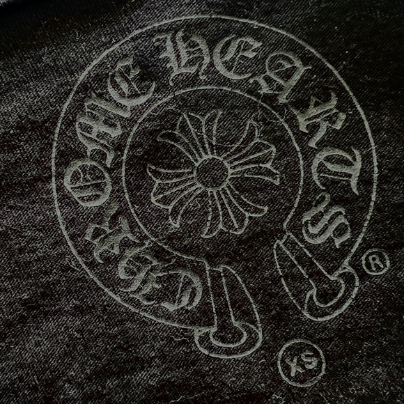 BNWOT Authentic Chrome Hearts Black V Neck T-shirt - Picture 4 of 5